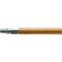 Handle with Metal Tip, Wood, ACME Threaded Tip, 15/16" Diameter, 54" Length Superchem Industries