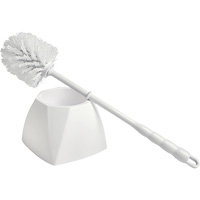 Bowl Brush with Caddy, 15-1/2" L, Polypropylene Bristles, White Superchem Industries