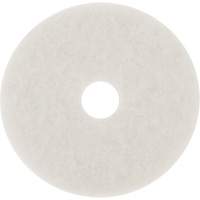 Tampon pour planchers, 10", Lustrage/Nettoyage/Polissage, Blanc Superchem Industries