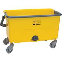Microfibre Mop Bucket & Wringer, Strainer, 11 US Gal. (44 Quart), Yellow Superchem Industries