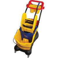 Multifunctional Mop Trolley, Down Press, 9.5 US Gal.(38 Quart), Yellow Superchem Industries