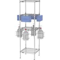 PPE Sanitizing Tree with Shelves Superchem Industries