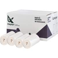 High Density Garbage Bags, Utility, 22" W x 20" L, 8 microns, Frosted, 23 L (6 Gal.) Capacity Superchem Industries