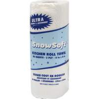 Snow Soft Premium Kitchen Towels, 2 Ply, 85 Sheets/Roll, 8" W, 11" L Superchem Industries