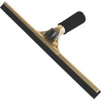 Handheld Window Squeegee, 18", Rubber, Brass Frame Superchem Industries