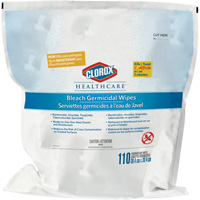 Healthcare&reg; Disinfecting Bleach Wipes Refill, 110 Count Superchem Industries