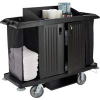 Executive Full-Size Housekeeping Cart with Doors Superchem Industries