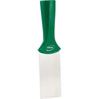 Handle-Mounted Stainless Steel Scraper, Green, 2" W x 8" L Superchem Industries