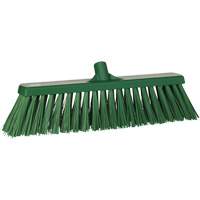 Heavy-Duty Push Broom, Stiff Bristles, 20", Polyester, Green Superchem Industries