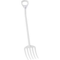 Hygienic Fork, 49" Length, Plastic, White Superchem Industries