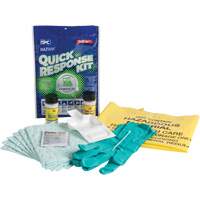 Hazwik&reg; Quick Response Spill Kit for Chemical Spills, Hazmat, Bag, 0.33 US gal. Absorbancy Superchem Industries