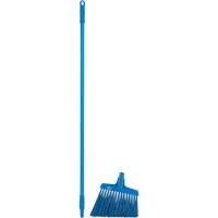 Angle Broom Head with Handle, X-Coarse Bristles, 12", Polyester, Blue Superchem Industries