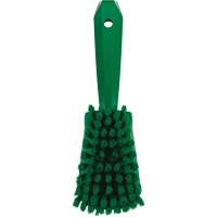 Short-Handled Washing Brush, Soft Bristles, 10-1/2" Long, Green Superchem Industries