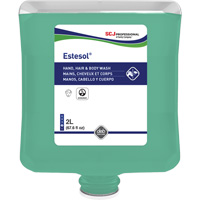 Estesol&reg; Hand, Hair and Body Cleaner, 2 L, Rain Forest, Plastic Cartridge Superchem Industries