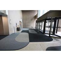 Tapis dentr&eacute;e Supreme Knob, Essuie-pieds/grattoir, 3-1/2' x 6' x 7/16", Charbon Superchem Industries