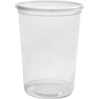 Magik 32 oz. Clear Deli Container without Lid, Plastic, Round Superchem Industries