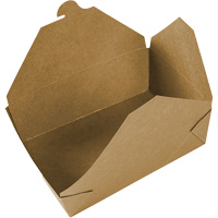 Kraft Take Out Food Containers, Corrugated, Rectangular Superchem Industries