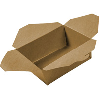 Kraft Take Out Food Containers, Corrugated, Rectangular Superchem Industries