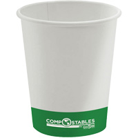 Single Wall Hot/Cold Compostable Paper Cups, 8 oz., Multi-Colour Superchem Industries