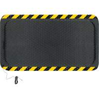 Tapis conductible Hog Heaven, 3' la x 5' lo, 5/8" &eacute;paisseur, Noir/Jaune, Nitrile Superchem Industries