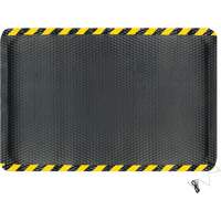 Tapis conductible Hog Heaven, 4' la x 6' lo, 5/8" &eacute;paisseur, Noir/Jaune, Nitrile Superchem Industries