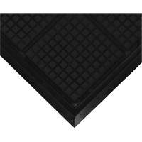 Hog Heaven&reg; Workstation Mat, Corrugated, 3-3/5' x 3-3/5' x 3/4", Black, Nitrile Superchem Industries
