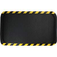 Tapis Hog Heaven, Losange, 3' x 5' x 5/8", Noir/Jaune, Nitrile Superchem Industries