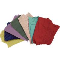 Recycled Material Wiping Rags, Fleece, Mix Colours, 25 lbs. Superchem Industries