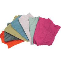 Recycled Material Wiping Rags, Terrycloth, Mix Colours, 25 lbs. Superchem Industries