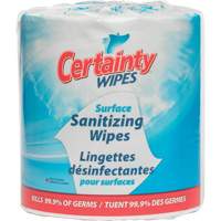 Lingettes d&eacute;sinfectantes pour surfaces, Pochette Superchem Industries