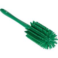 Brosse moyenne avec manche, Soies Ferme, Longueur de 17", Vert Superchem Industries