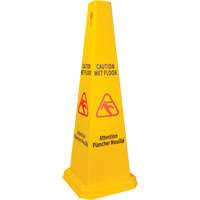 Wet Floor Safety Cone, Bilingual with Pictogram Superchem Industries