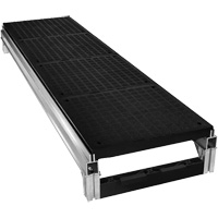 FOUNDATION Smooth Modular Aluminum Work Platform Kit, 18" W x 72" D, 400 lbs. Capacity, All-Welded Superchem Industries