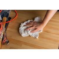 Chiffons recycl&eacute;s, Coton, Blanc, 20 lb Superchem Industries