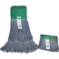 Wide-Band Mop Head, Antimicrobial/Floor Finishing/Specialty, Cotton/Rayon/Synthetic, Loop Style Superchem Industries