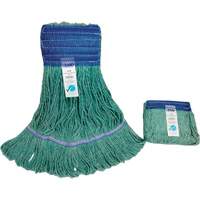 Wide-Band Mop Head, Antimicrobial/Floor Finishing/Specialty, Cotton/Rayon/Synthetic, Loop Style Superchem Industries