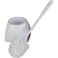 Brosse de toilette avec support, Soies Polypropyl&egrave;ne, Blanc Superchem Industries