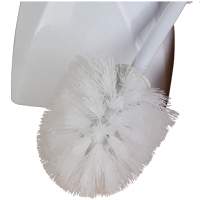 Brosse de toilette avec support, Soies Polypropyl&egrave;ne, Blanc Superchem Industries