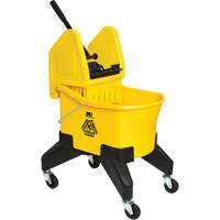 Grizzly Mop Wringer & Bucket, Side Press, 8 US Gal. (32 Quart), Yellow Superchem Industries