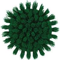 Brosse ronde HyDrive pour perceuse, Soies Tr&egrave;s ferme, Longueur de 3-1/10", Vert Superchem Industries