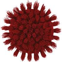 Brosse ronde HyDrive pour perceuse, Soies Tr&egrave;s ferme, Longueur de 3-1/10", Rouge Superchem Industries
