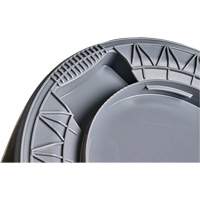 Grey Titan Garbage Container, Plastic, 20 US gal. Superchem Industries