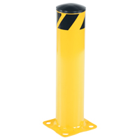 Safety Bollard, Steel, 24" H x 5-1/2" W, Yellow Superchem Industries