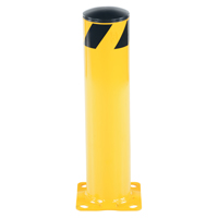 Safety Bollard, Steel, 24" H x 5-1/2" W, Yellow Superchem Industries