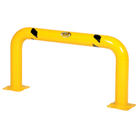 High Profile Machinery Guards, 4' W x 2' H, Yellow Superchem Industries