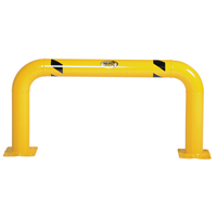 High Profile Machinery Guards, 4' W x 2' H, Yellow Superchem Industries