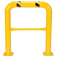 High Profile Machinery Guards, 3' W x 3.5' H, Yellow Superchem Industries