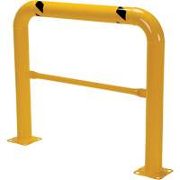 High Profile Machinery Guards, 4' W x 3.5' H, Yellow Superchem Industries