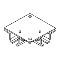 Ceiling Mount Curtain Partition 90° Corner Connector Superchem Industries