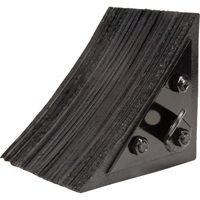 Cale de roue, 8" x 8" x 8", Noir Superchem Industries